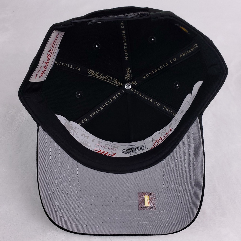 Indiana Pacers Mitchell & Ness NBA Pro Fit Snapback Hat Cap 3D Metal Logo NWT - Picture 9 of 9